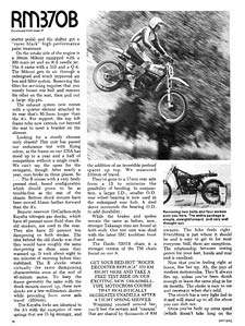 Suzuki RM370 test, Dirt Bike '77